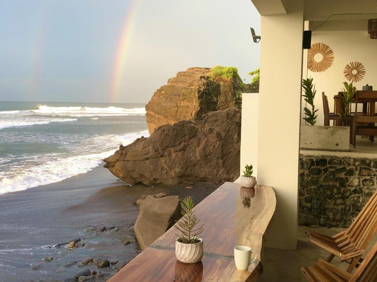 Laola Surf Camp El Sunzal Hotell La Libertad Exteriör bild